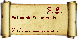Polednak Eszmeralda névjegykártya